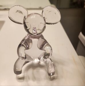 Clear Glass Koala Figurine